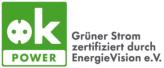ok Power grüner Strom zertifiziert durch EnergieVision e.V.